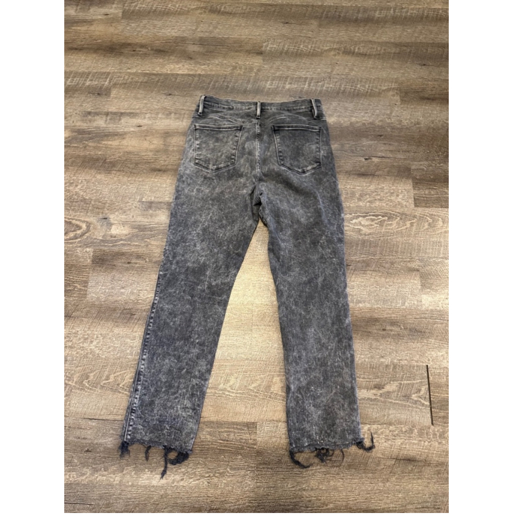 Women's FRAME Le Sylvie slender straight rockstarJeans, Size 31, Black - Picture 7 of 12